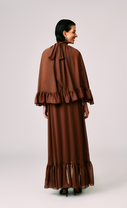 Vestido Com Babados Tássia